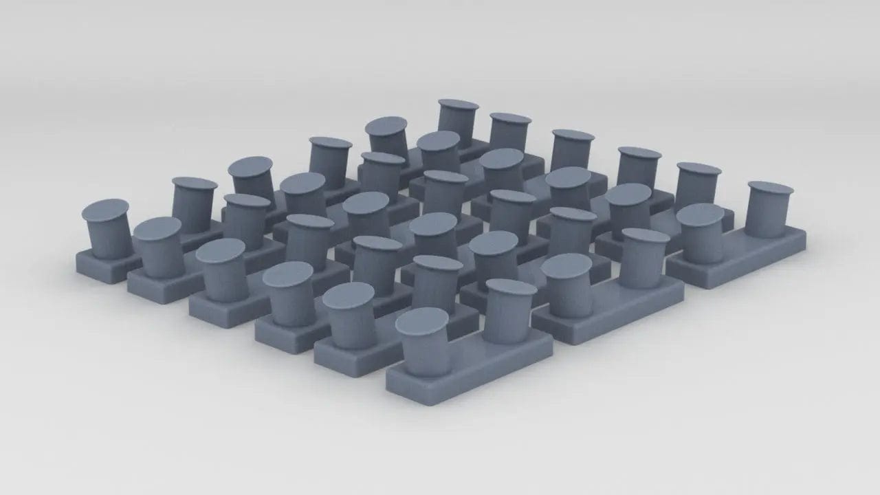 1/192 USS BB59 Bollards Set (18pcs) - distefan 3d print