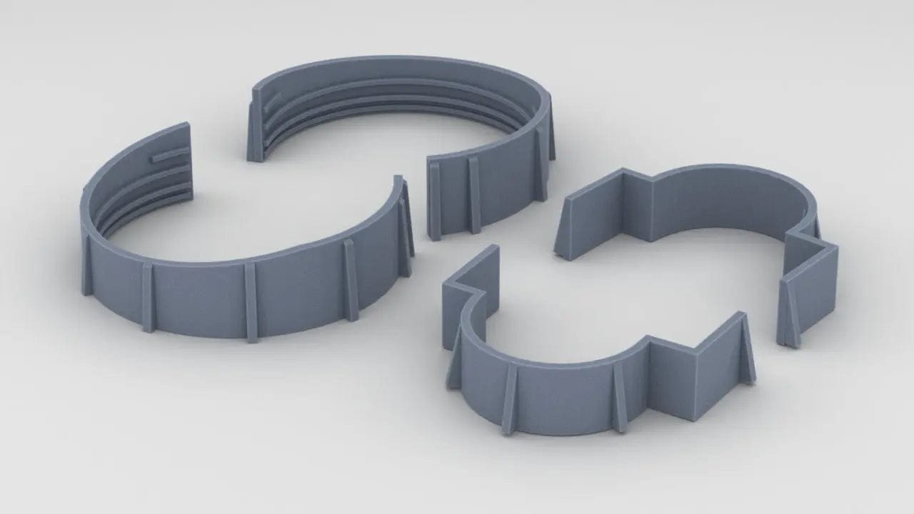 1/192 USS BB59 Stern 40mm & 20mm Tub Set (4pcs) - distefan 3d print