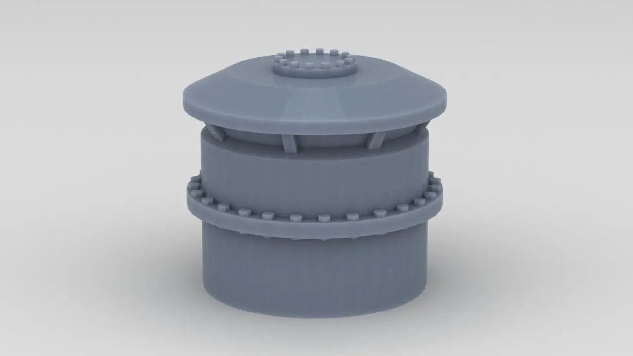 1/192 USS BB59 Vent Small - distefan 3d print