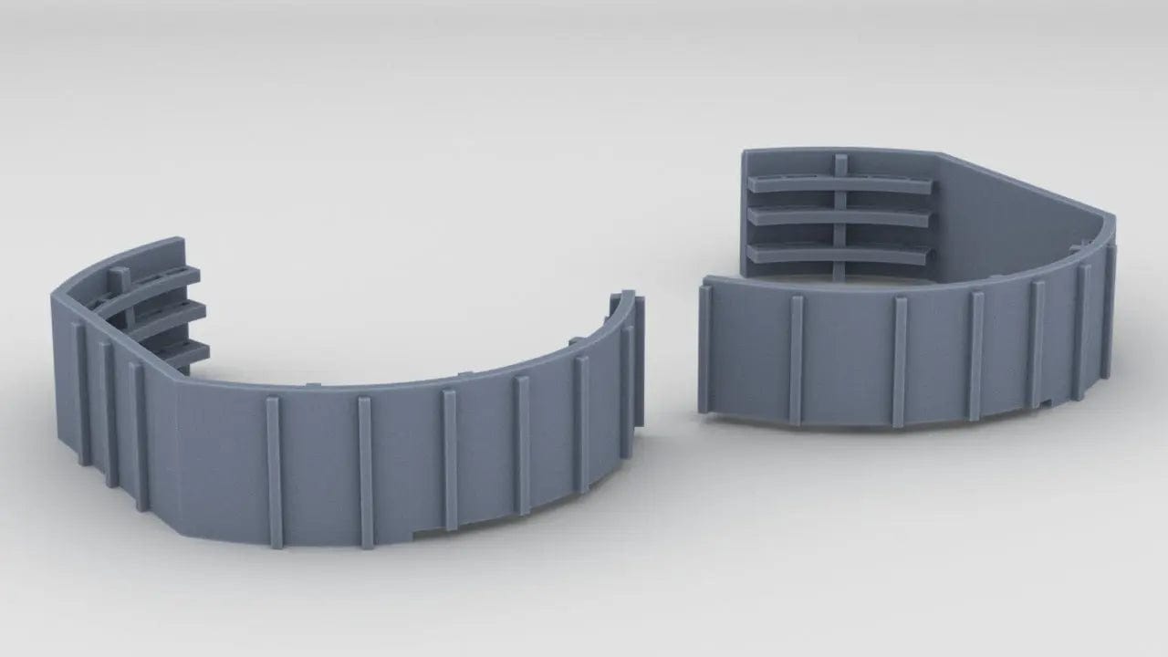 1/192 USS Heermann - Bethlehem 40mm Bofors Tub Set (2pcs) - distefan 3d print