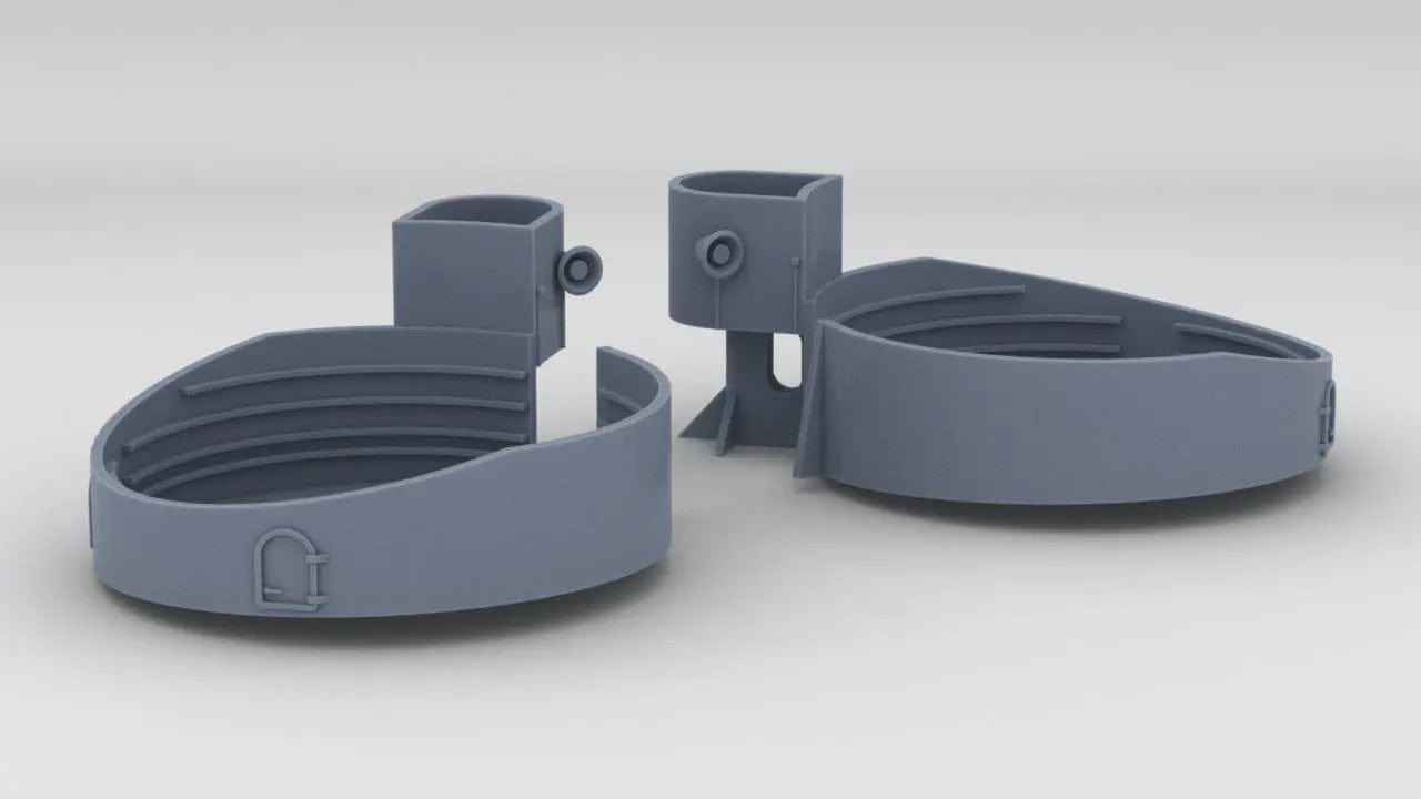 1/192 USS Iowa BB-61 40mm Quad Tub Forecastle Set - distefan 3d print