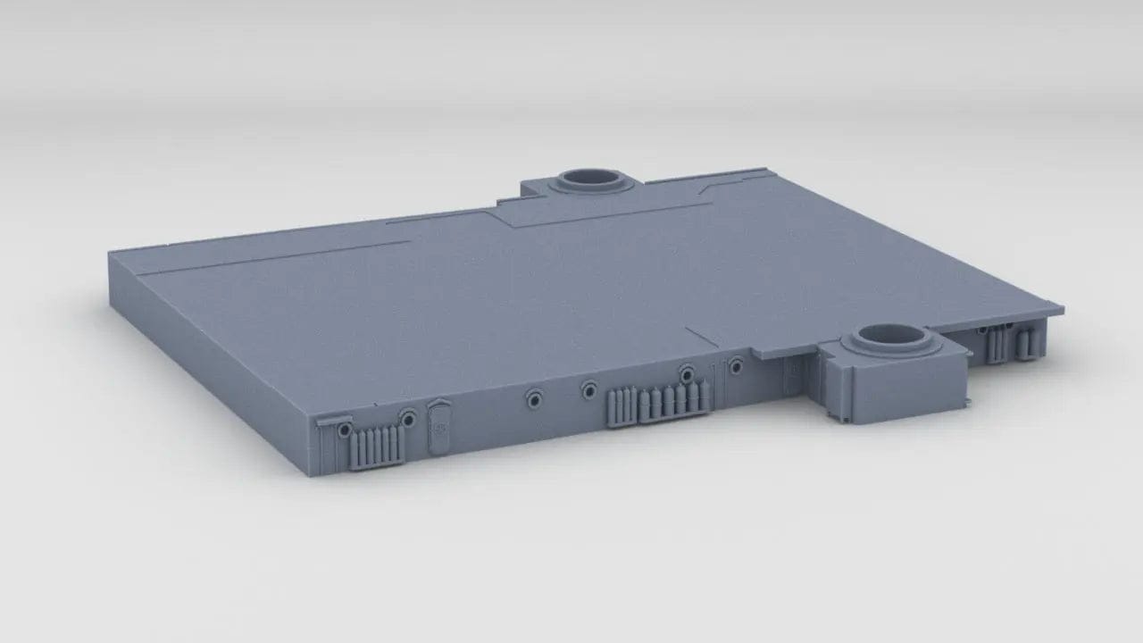 1/192 USS Iowa BB-61 Amidships Structure Deck 1 - distefan 3d print