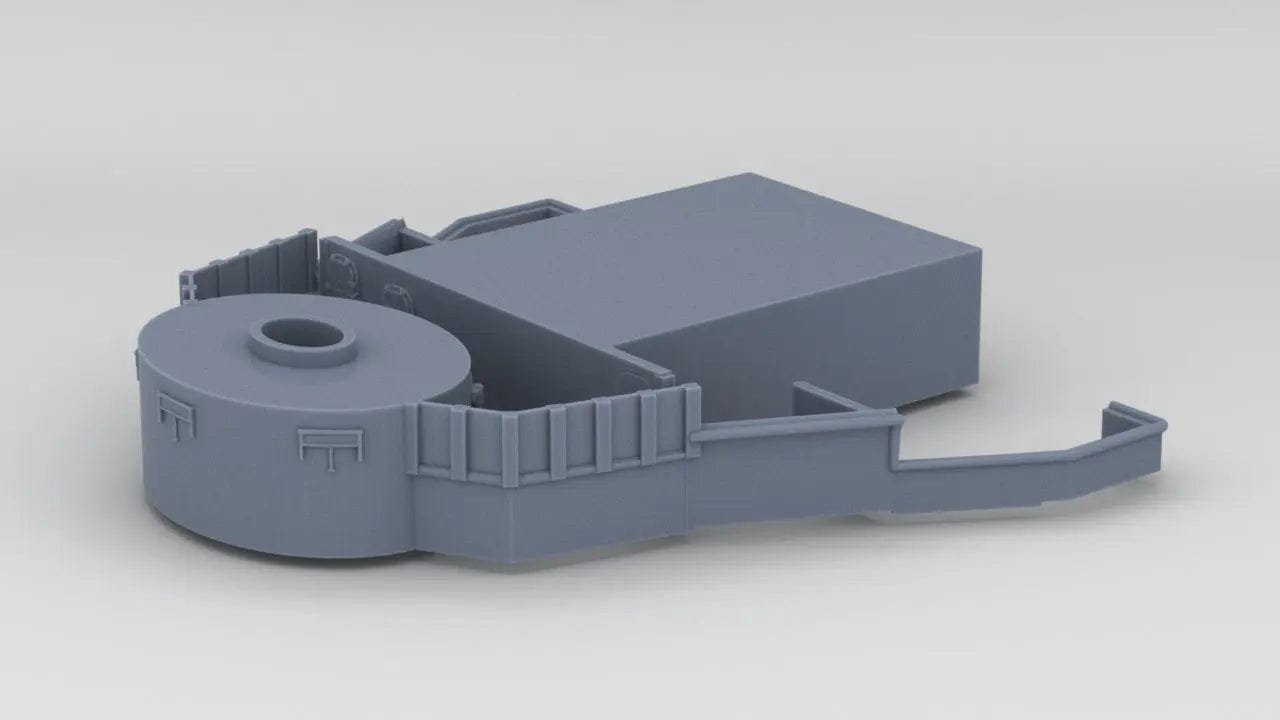 1/192 USS Iowa BB-61 Forward Structure Deck 4 - distefan 3d print