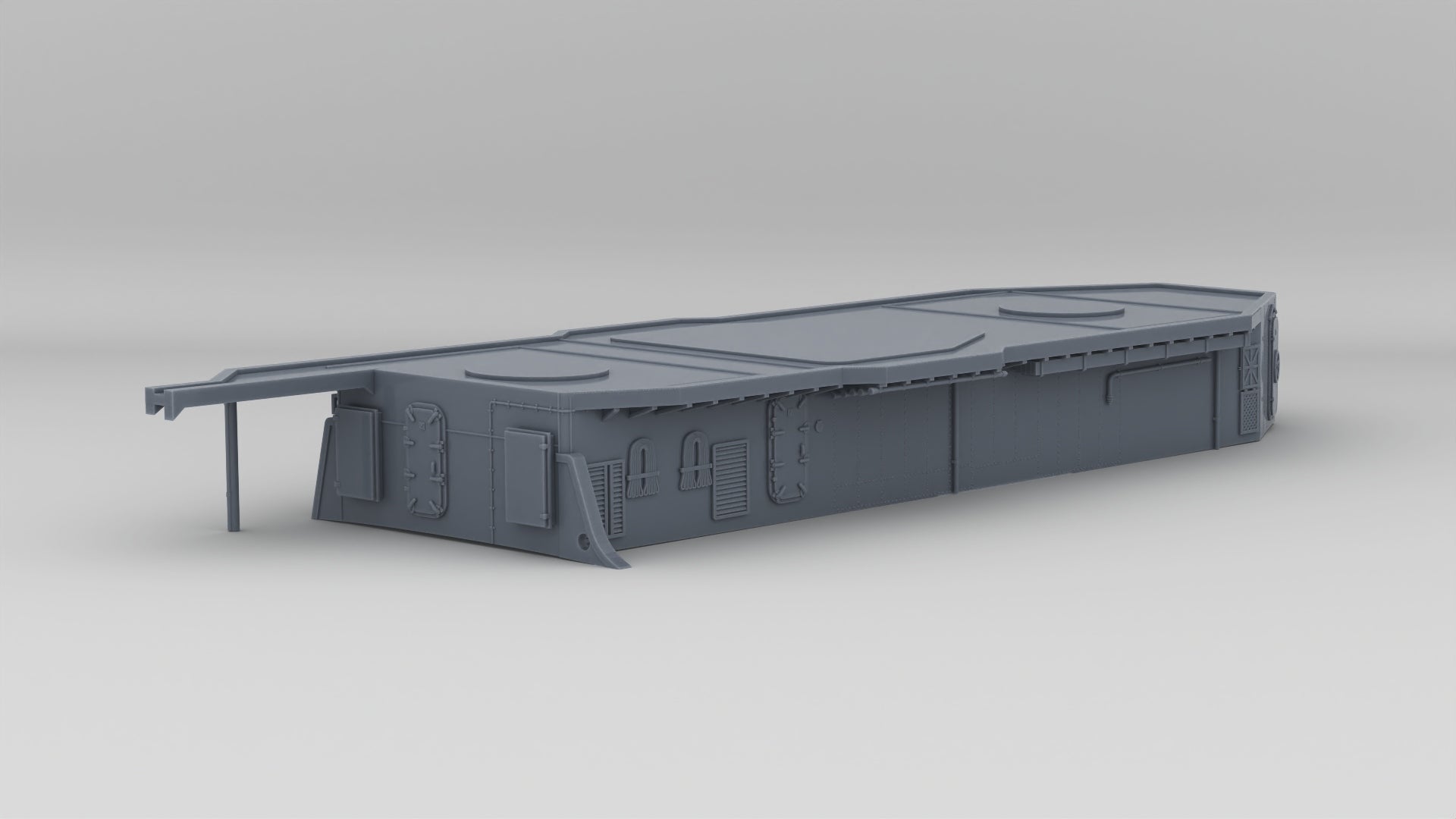 1/192 USS Kidd (DD-661) Aft Deck 1 - distefan 3d print