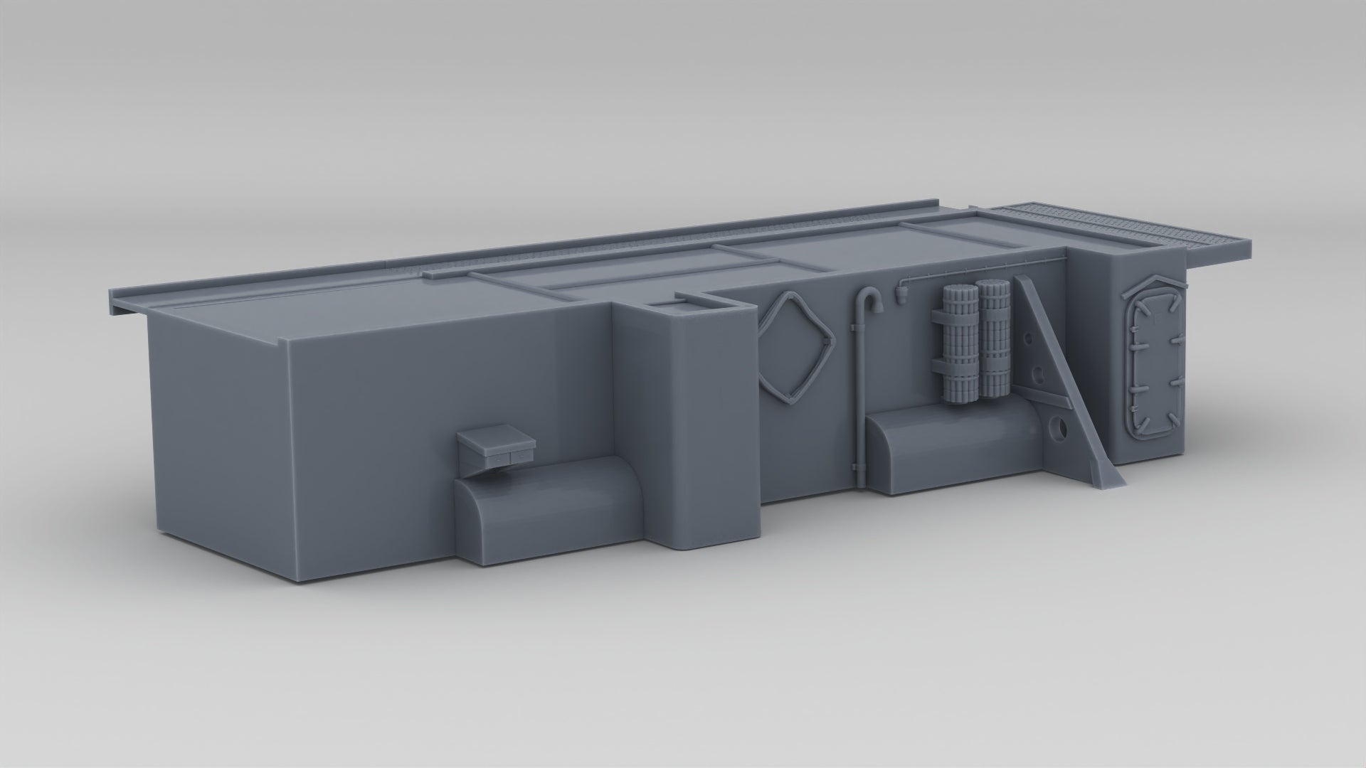 1/192 USS Kidd (DD-661) Amidships Deck 1 (Part 1) - distefan 3d print