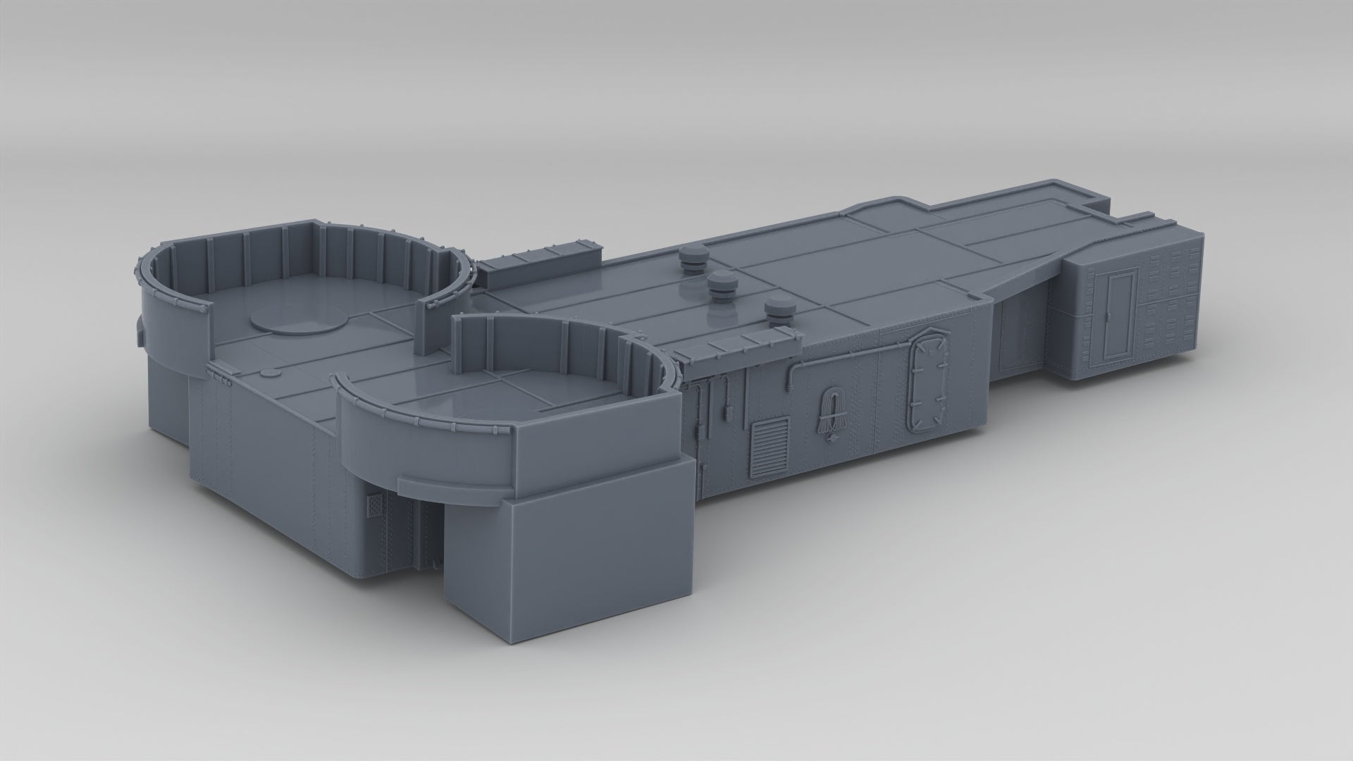 1/192 USS Kidd (DD-661) Amidships Deck 1 (Part 2) - distefan 3d print