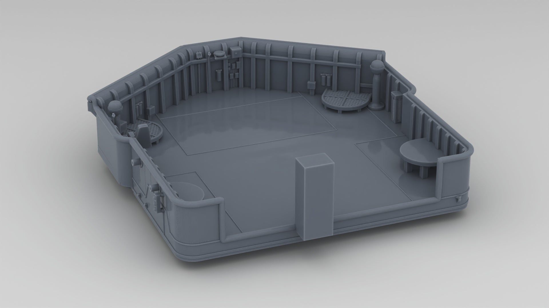 1/192 USS Kidd (DD-661) Forward Bridge (Upper Section) - distefan 3d print