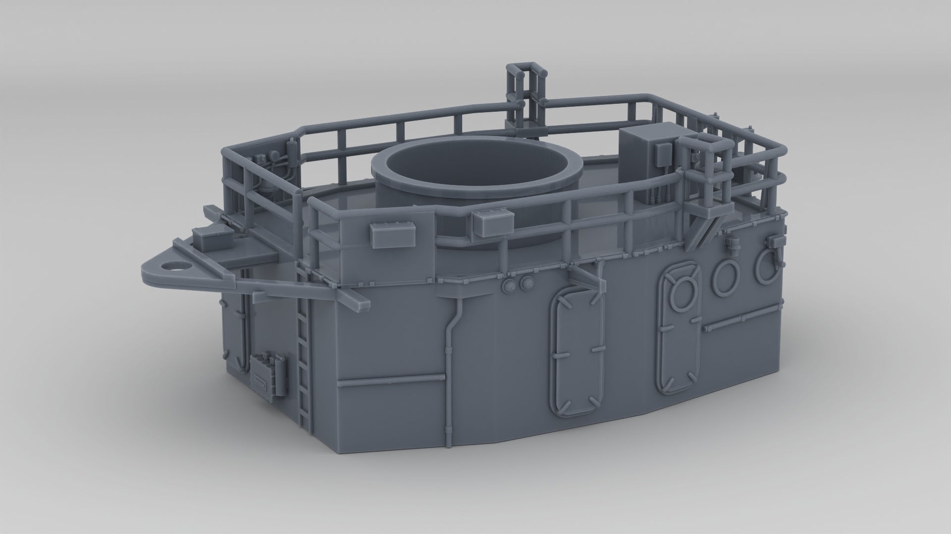1/192 USS Kidd (DD-661) Forward Deck 1 Pilot House - distefan 3d print