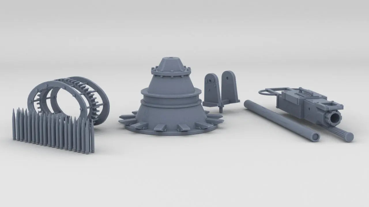 1/20 US PT Boat 37mm Cannon M9 Kit 3dspro