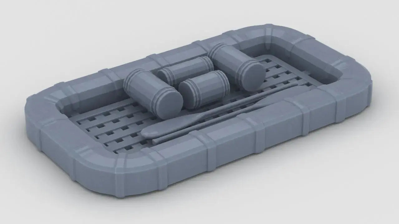 1/20 USN Carly Float Square w/ Aid Kit & Oars Protosoon