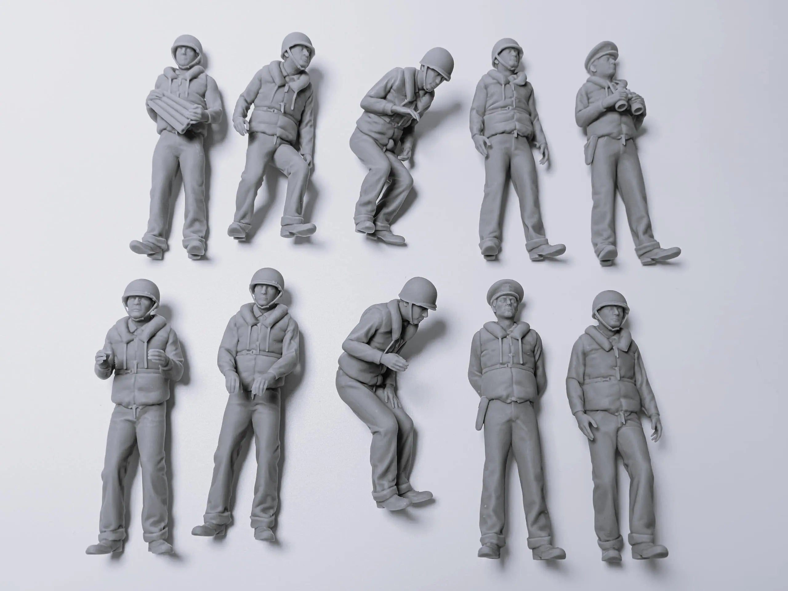 1/20 USN PT Boat 109 Crew Set (10pcs) 3dspro