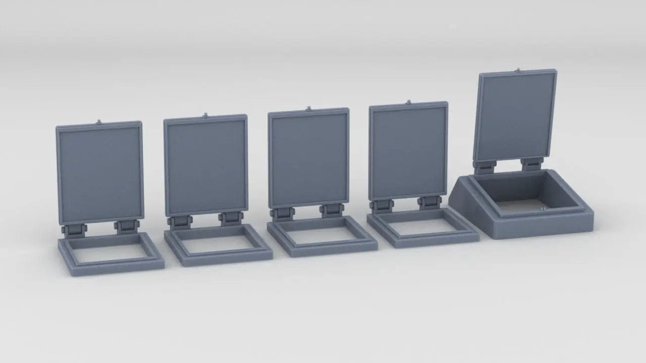 1/20 DKM Schnellboot Bow Hatch Open Set (5pcs) - distefan 3d print