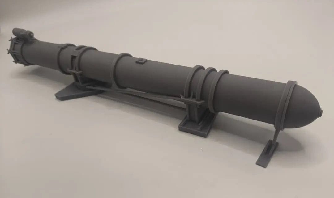 1/20 US PT Boat 109 Torpedo Tube Port Kit - distefan 3d print