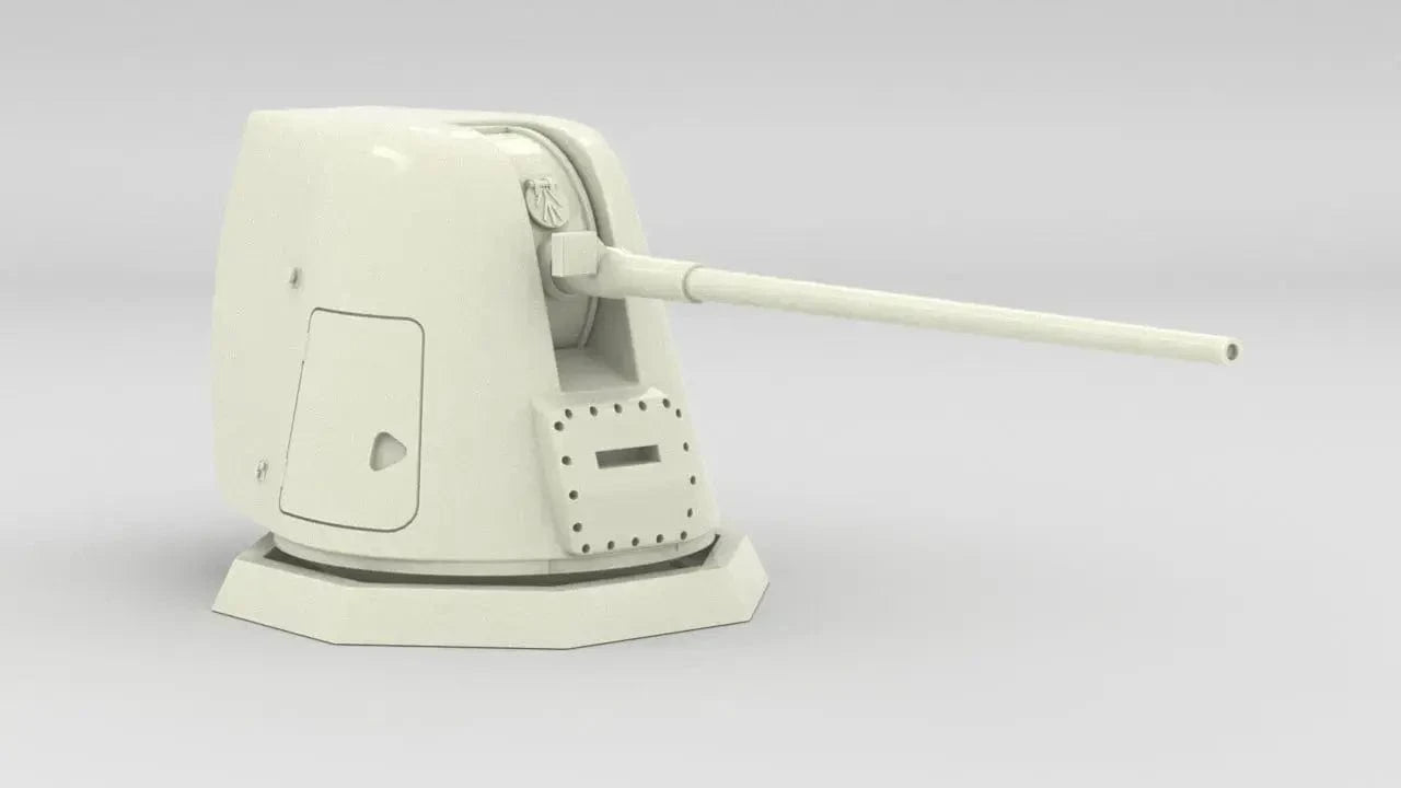 1/20 USN 5"/54 Caliber Mark 45 Gun Mod 0-2 Kit - distefan 3d print