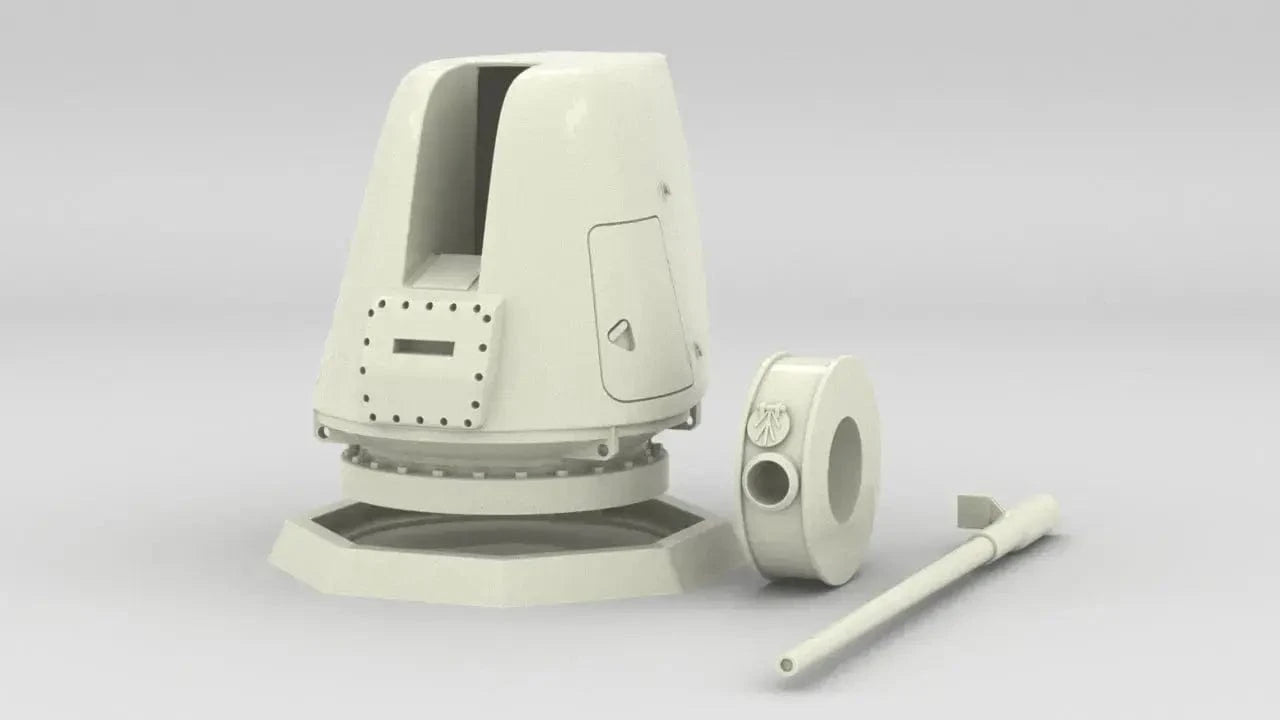 1/20 USN 5"/54 Caliber Mark 45 Gun Mod 0-2 Kit - distefan 3d print