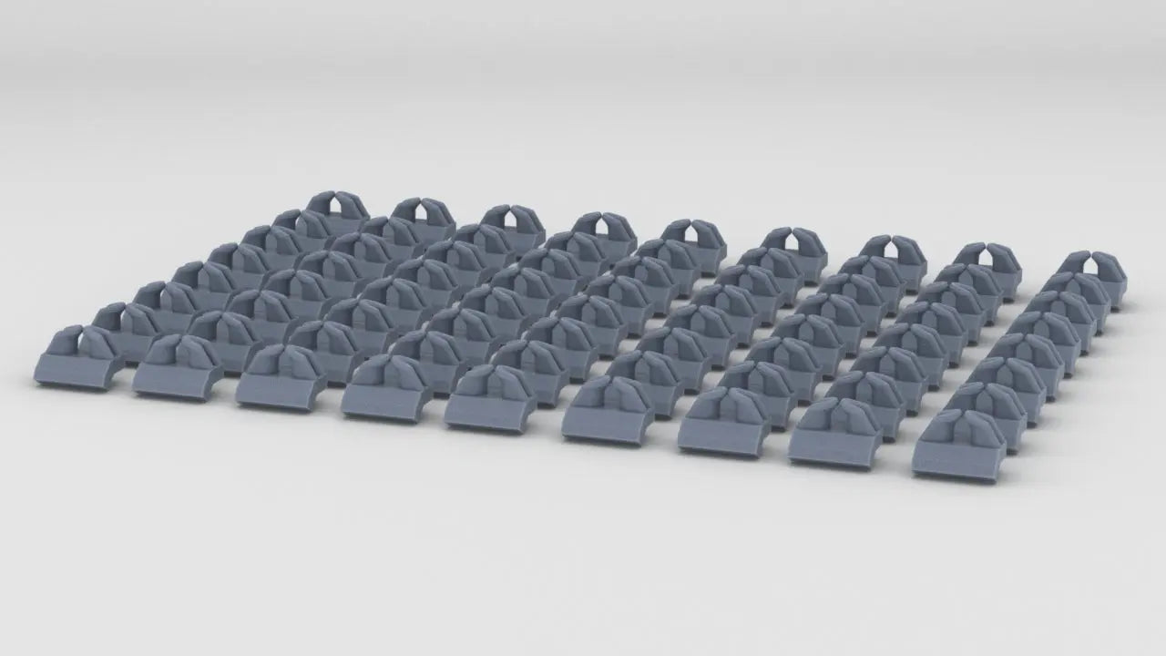 1/200 Bismarck Chock Set (72pcs) 3dspro