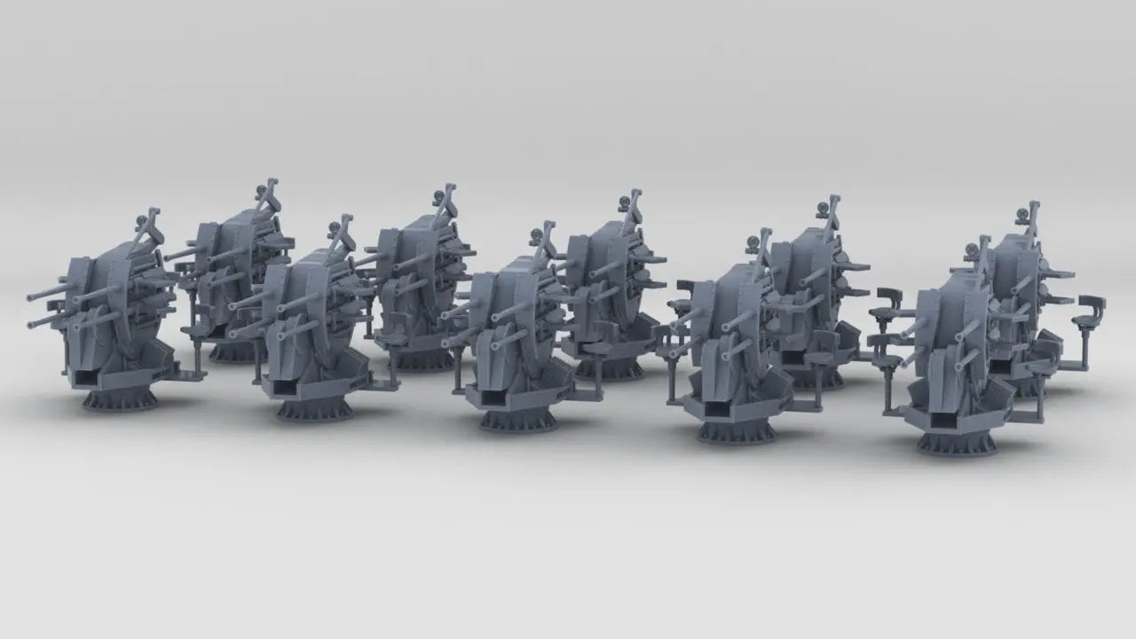 1/200 DKM 20mm-MG-C/38 Quadruple Set (10pcs) Resin3Dinteractive