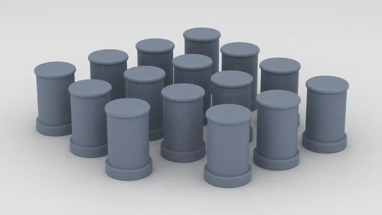 1/200 DKM Bismarck Small Bollards Set (14pcs) - distefan 3d print