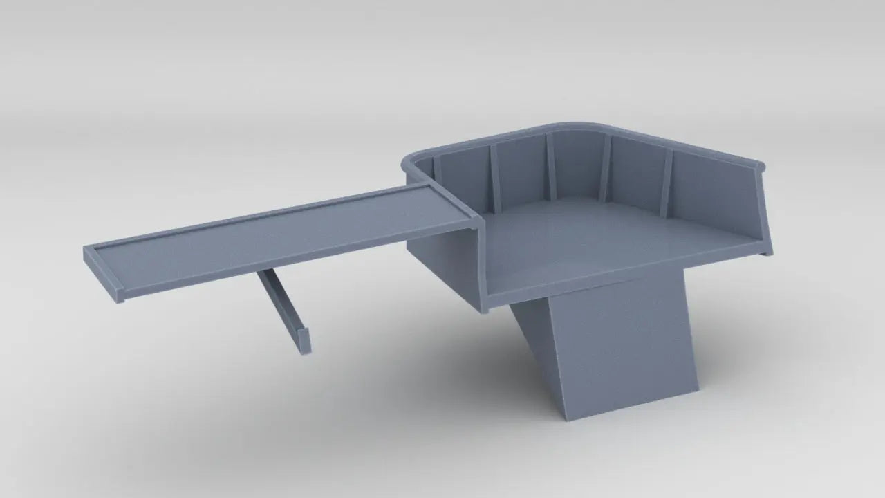 1/200 DKM Graf Zeppelin Port Hull Gun Tub 11 - distefan 3d print