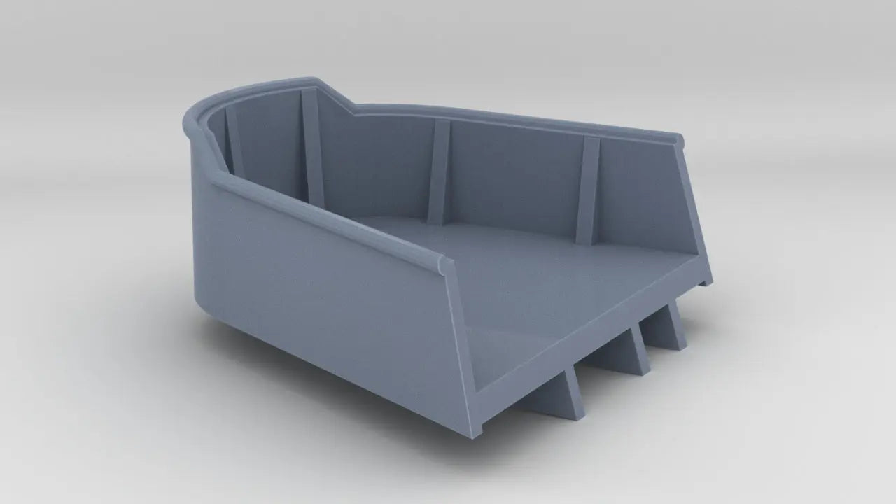 1/200 DKM Graf Zeppelin Port Hull Rangefinder Tub - distefan 3d print