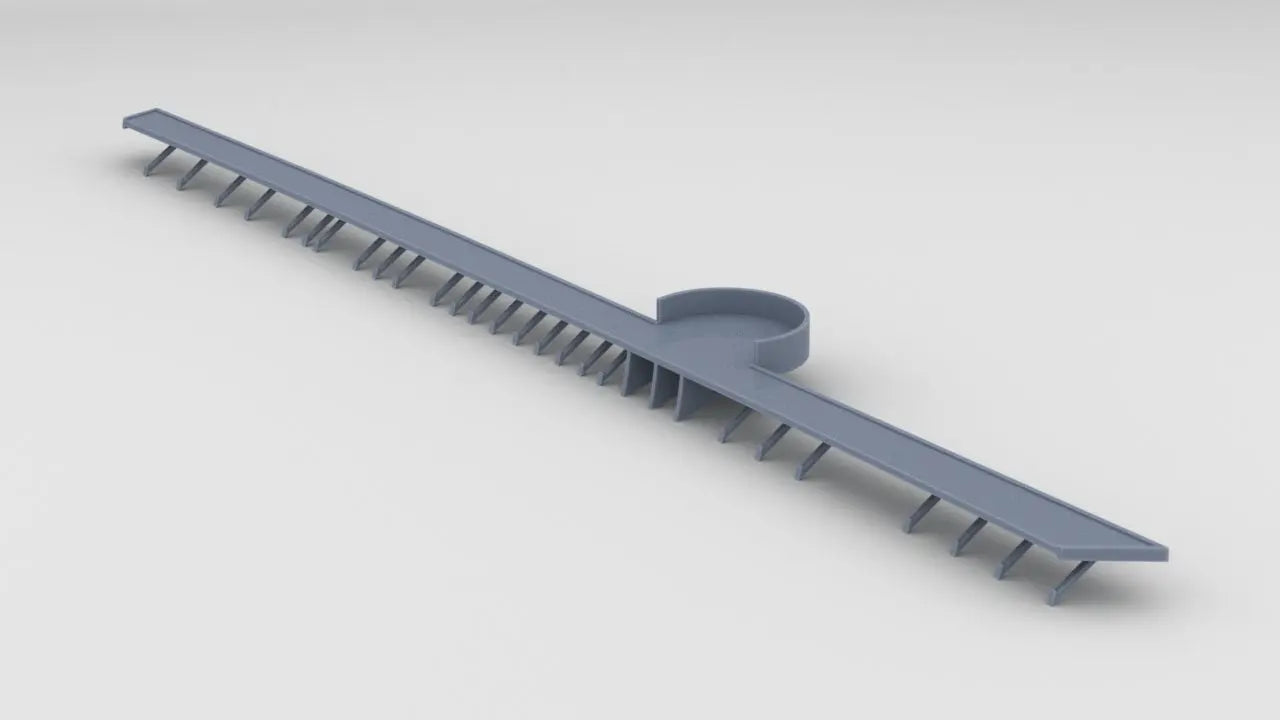 1/200 DKM Graf Zeppelin Port Hull Walkway Gun Tub 3 - distefan 3d print