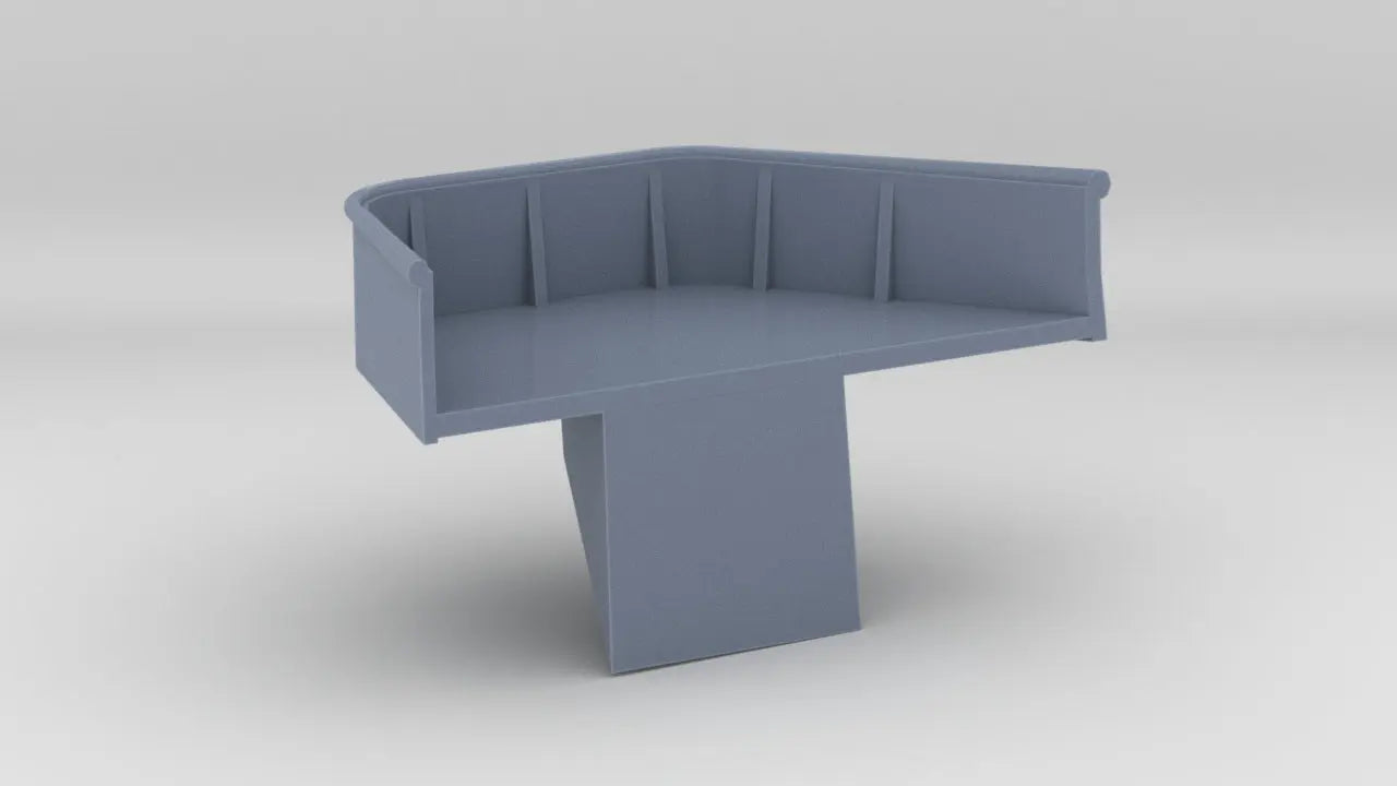 1/200 DKM Graf Zeppelin Starboard Hull Gun Tub 4 - distefan 3d print