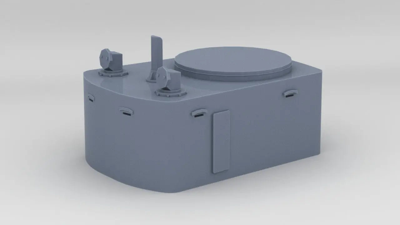 1/200 DKM H-39 Aft Deck 2 Fire Control Post - distefan 3d print