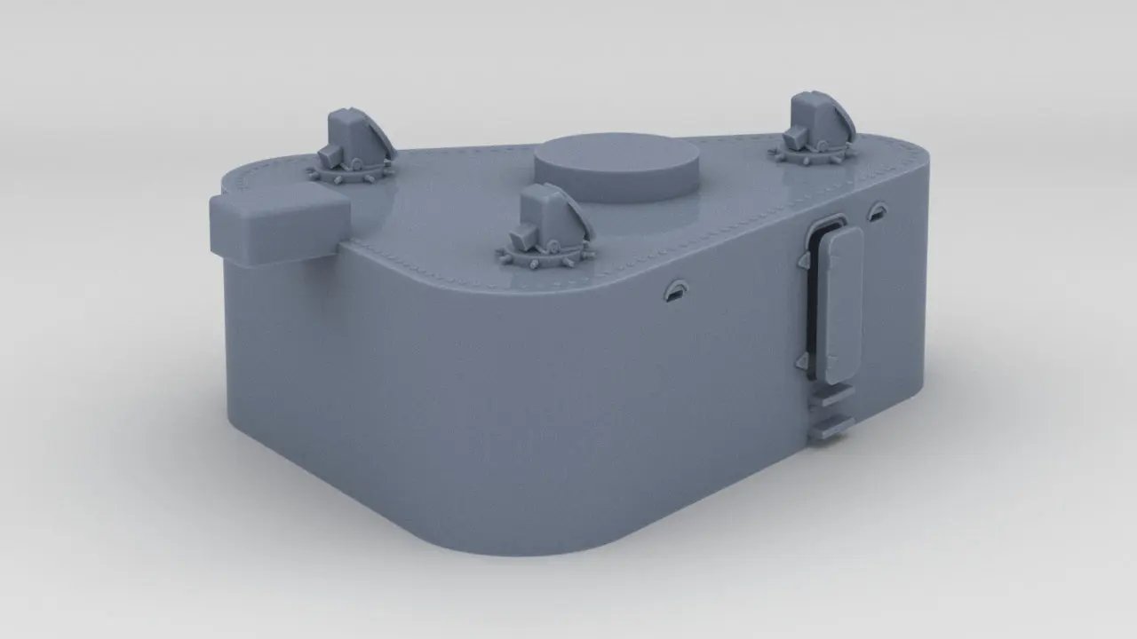 1/200 DKM Scharnhorst Fire Control Post Main - distefan 3d print