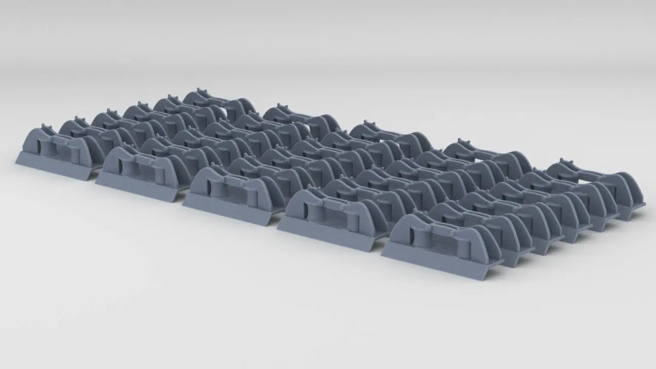 1/200 DKM Side Small Roller Towing Fairlead Set (30pcs) Resin3Dinteractive