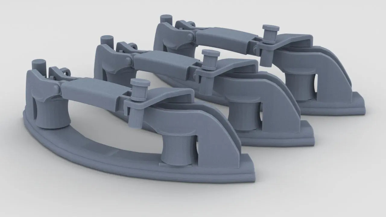 1/200 DKM Towing Fairlead Set (3pcs) Resin3Dinteractive