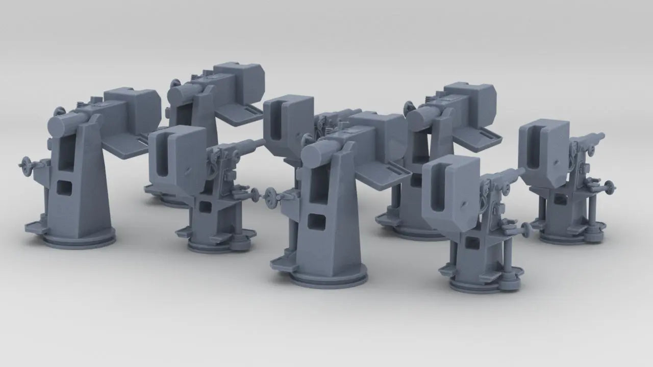 1/200 DKM Training Guns Set (8pcs) Resin3Dinteractive