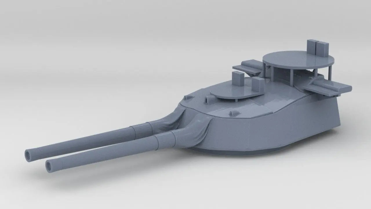 1/200 HMS Barham Twin 15-inch (381 mm) Turret B - distefan 3d print