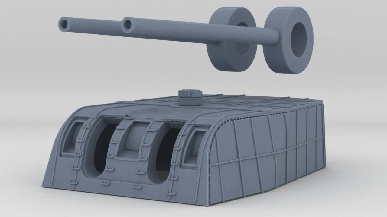 1/200 IJN 20cm/50 3rd Year Type Naval Gun No. 1 Resin3Dinteractive