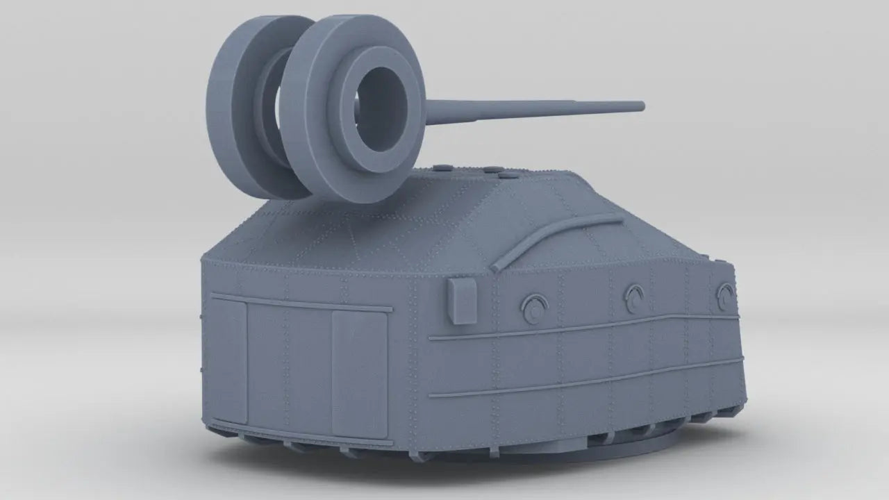 1/200 IJN Destroyer 10cm/65 Type 98 Naval Gun Resin3Dinteractive
