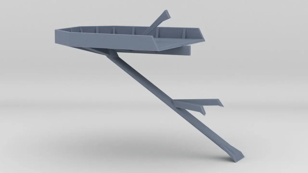 1/200 IJN Shinano Platform Aft Starboard Tub Protosoon