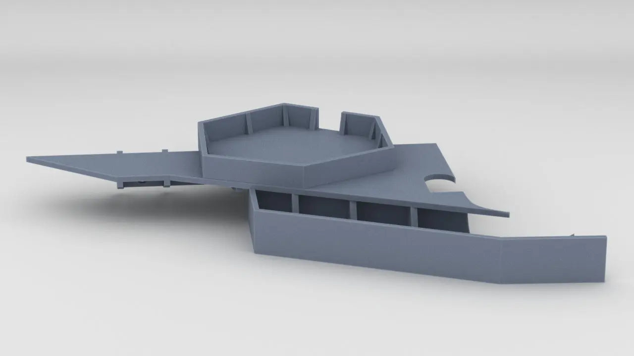 1/200 IJN Shinano Platform Tub Aft Starboard Protosoon