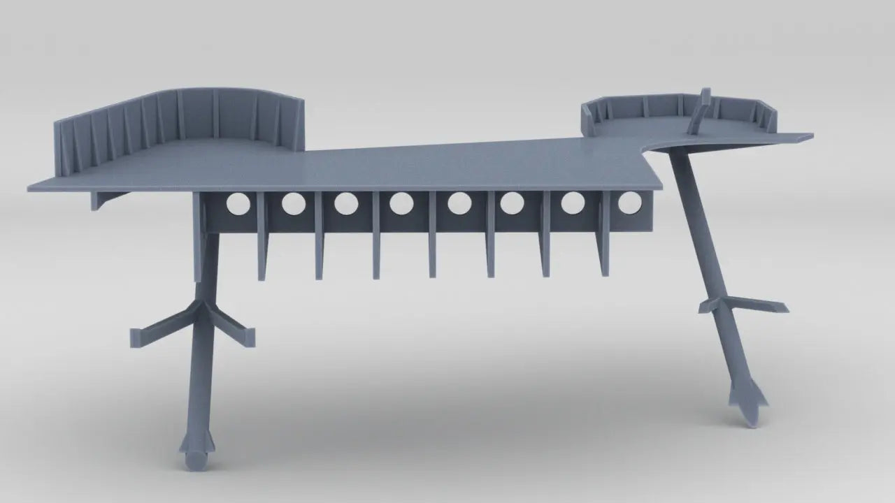 1/200 IJN Shinano Platforms Tubs Forward Starboard Protosoon