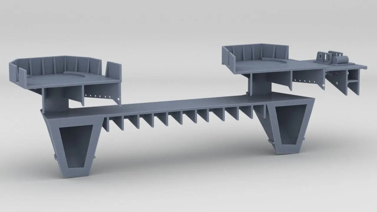 1/200 IJN Shinano Port Amidships Tubs 1 - distefan 3d print