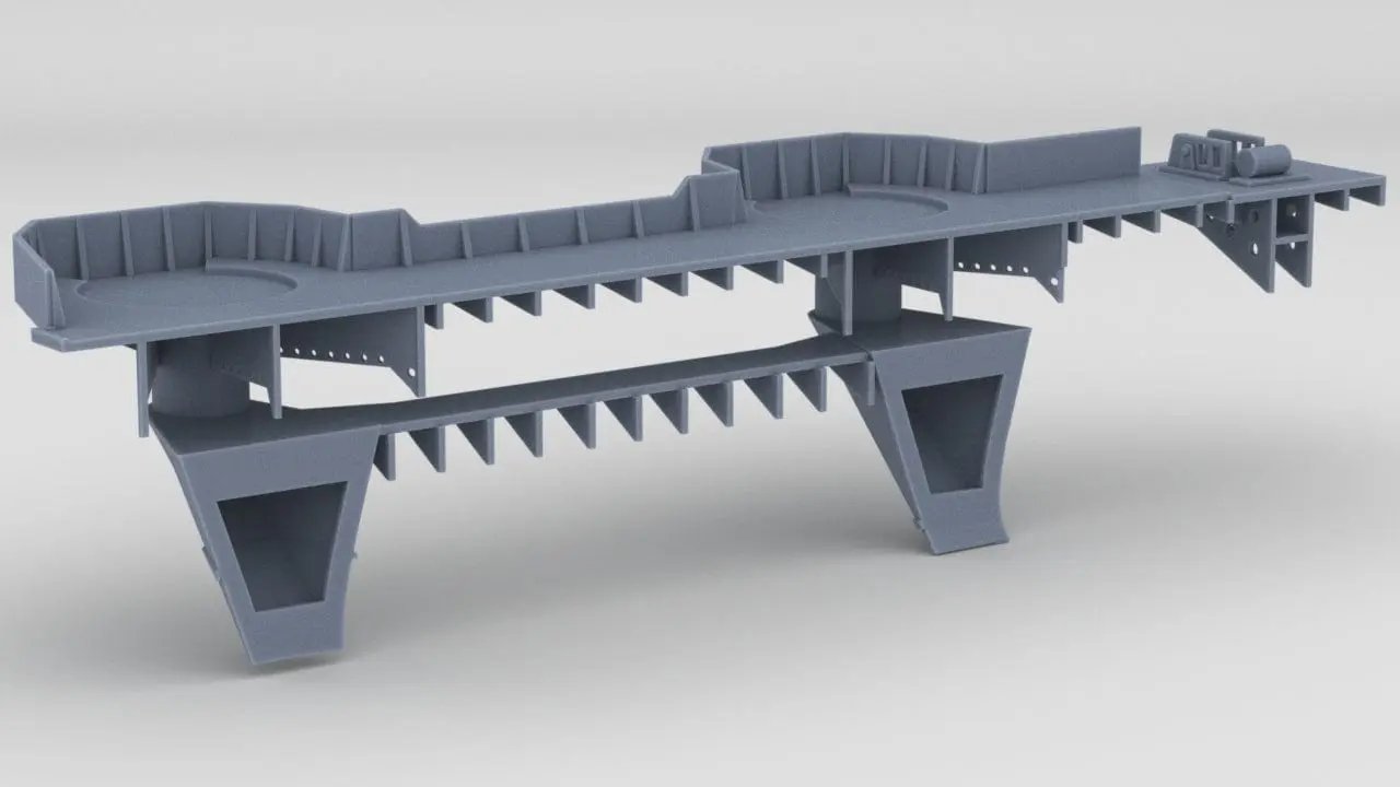1/200 IJN Shinano Starboard Aft Tubs 2 - distefan 3d print