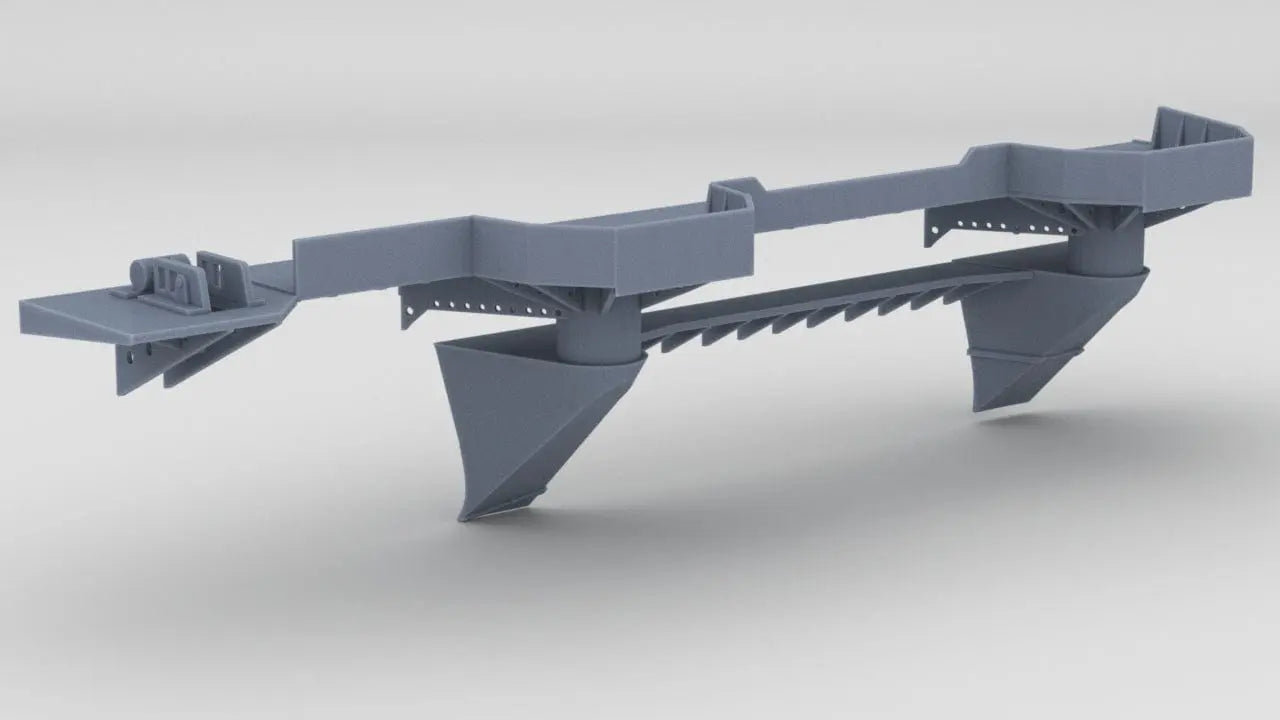 1/200 IJN Shinano Starboard Aft Tubs 2 - distefan 3d print