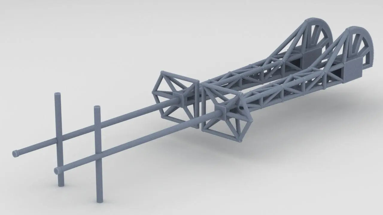 1/200 IJN Shinano Starboard Lattice Mast Set (2pcs) - distefan 3d print