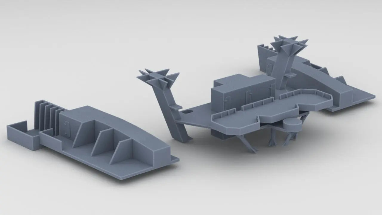 1/200 IJN Shinano Stern Tubs Set (3pcs) Protosoon