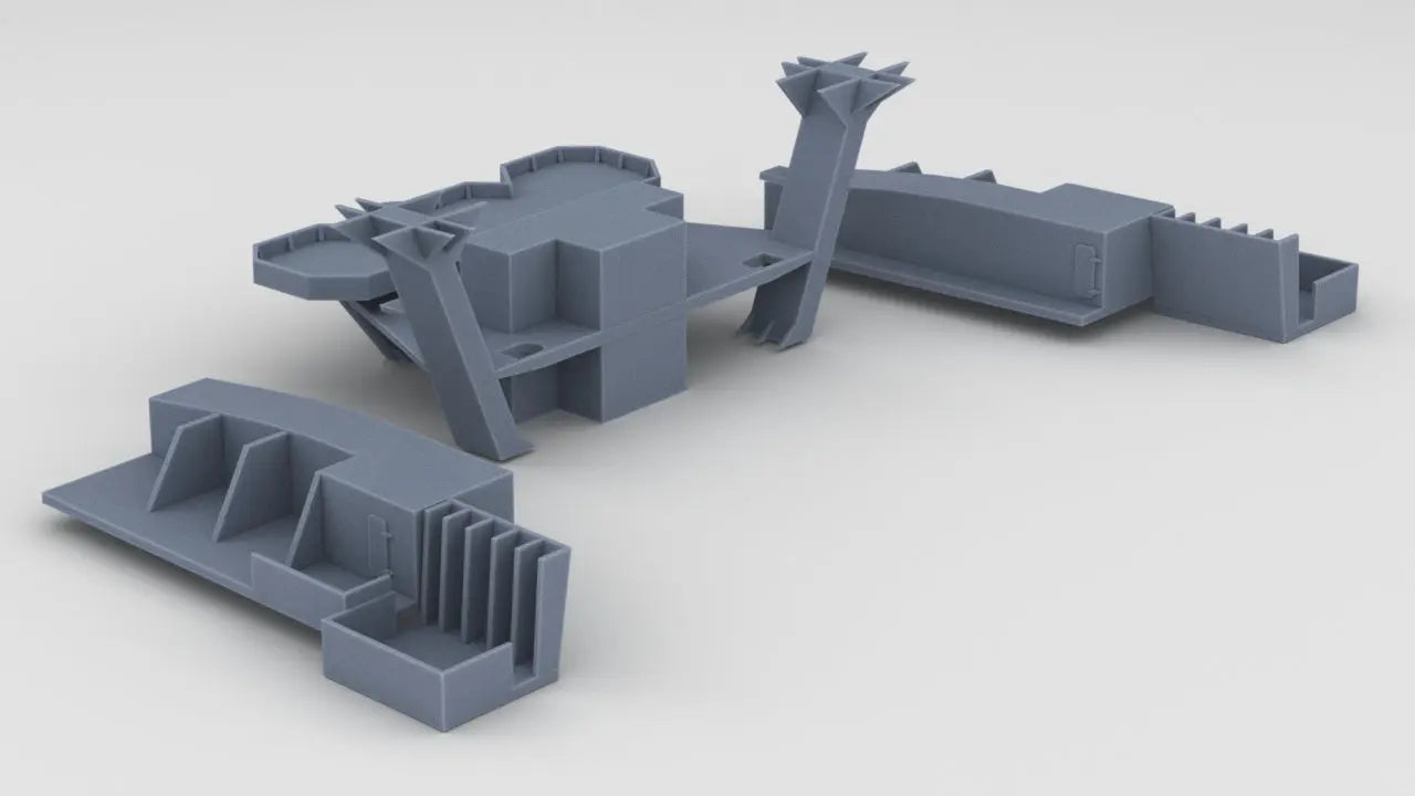 1/200 IJN Shinano Stern Tubs Set (3pcs) Protosoon