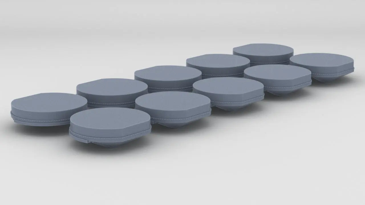 1/200 IJN Yamato 25mm MG Deck Base Set (10pcs) - distefan 3d print