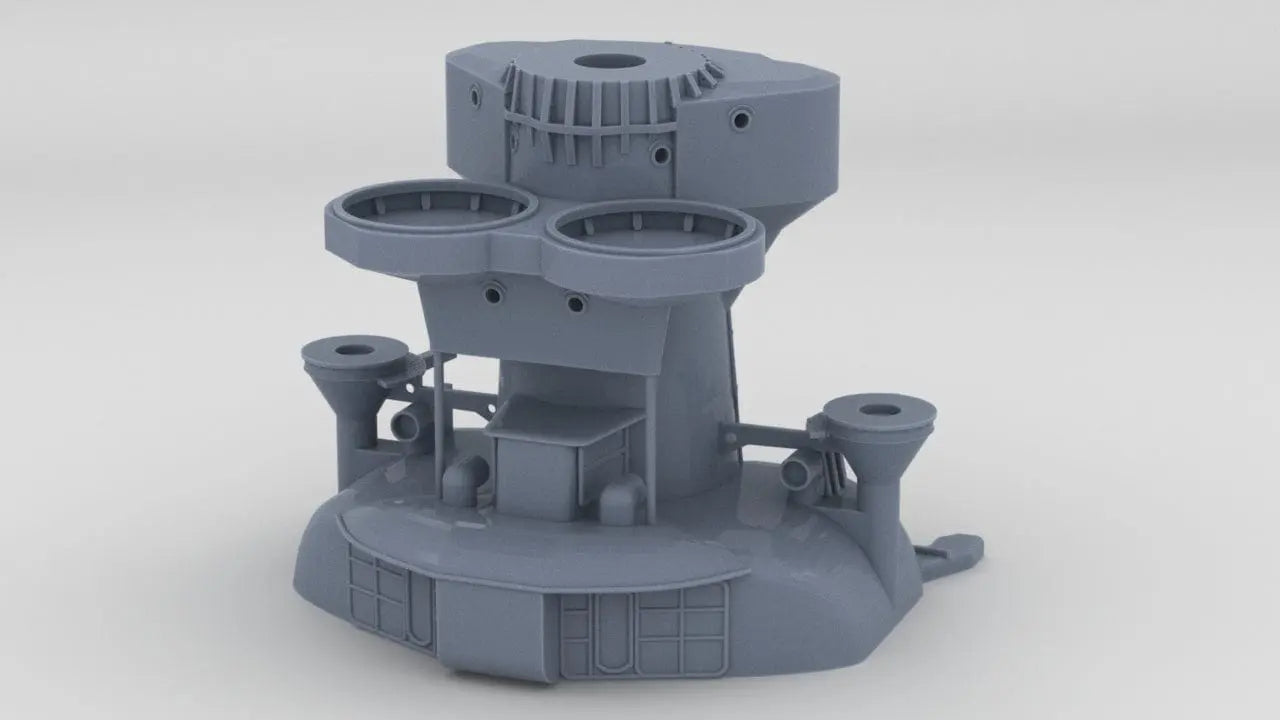 1/200 IJN Yamato Aft Tower Superstructure Resin3Dinteractive