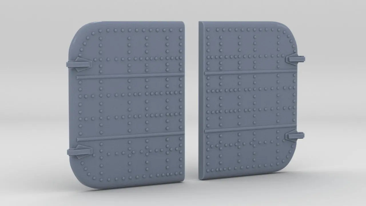 1/200 IJN Yamato Airplane Hangar Doors Set Resin3Dinteractive