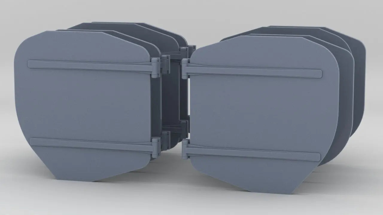 1/200 IJN Yamato Boat Hanger Door Closed Set (8pcs) - distefan 3d print