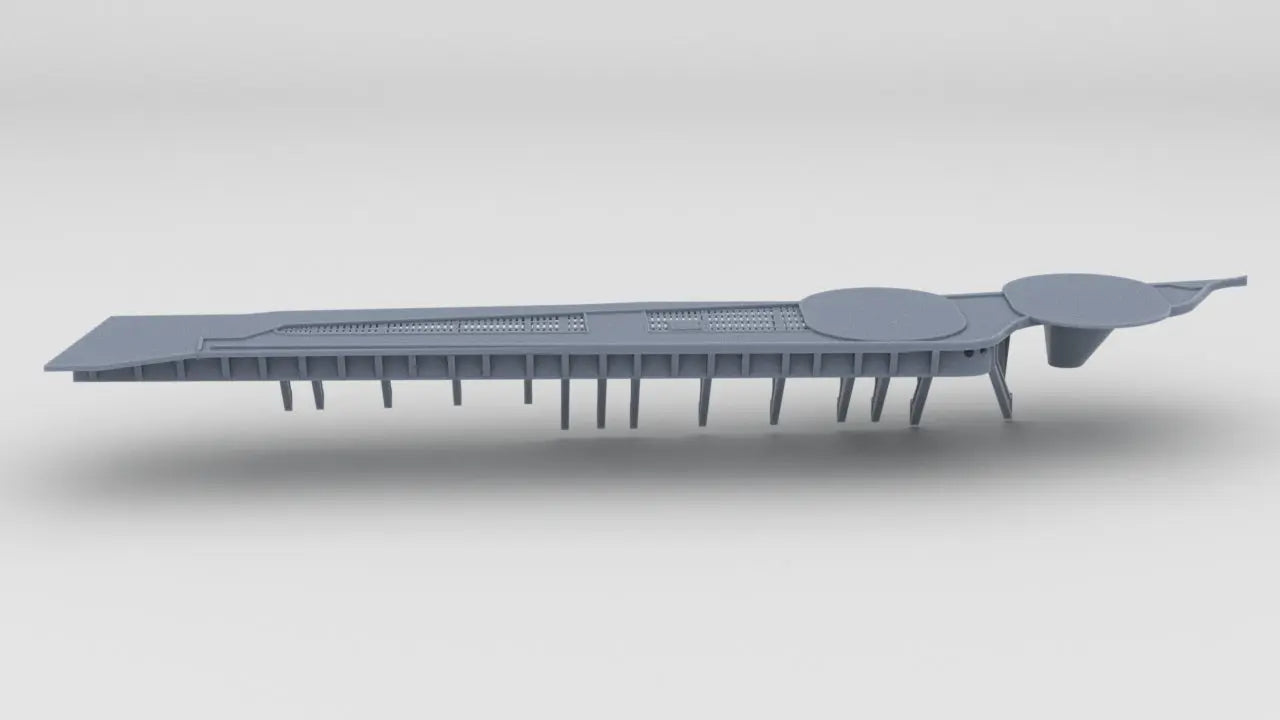 1/200 IJN Yamato Crane Deck Stays Port Resin3Dinteractive