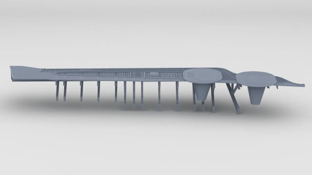 1/200 IJN Yamato Crane Deck Stays Starboard Resin3Dinteractive