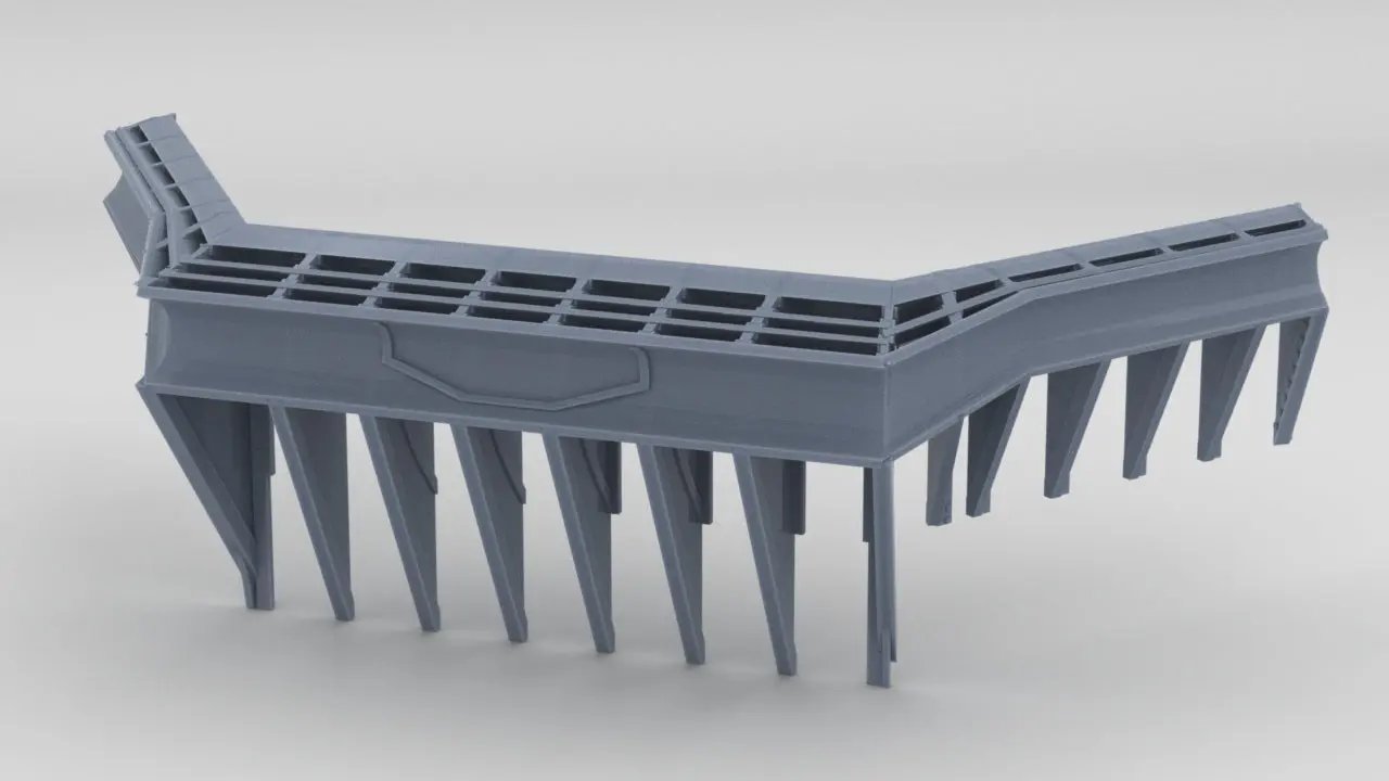 1/200 IJN Yamato Lower Wind Baffle: Super Detailed - distefan 3d print